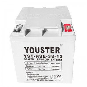 Nhà sản xuất Trung Quốc có thể sạc lại axit chì VRLA 12V 38Ah pin hệ thốngnăng lượng mặt trời