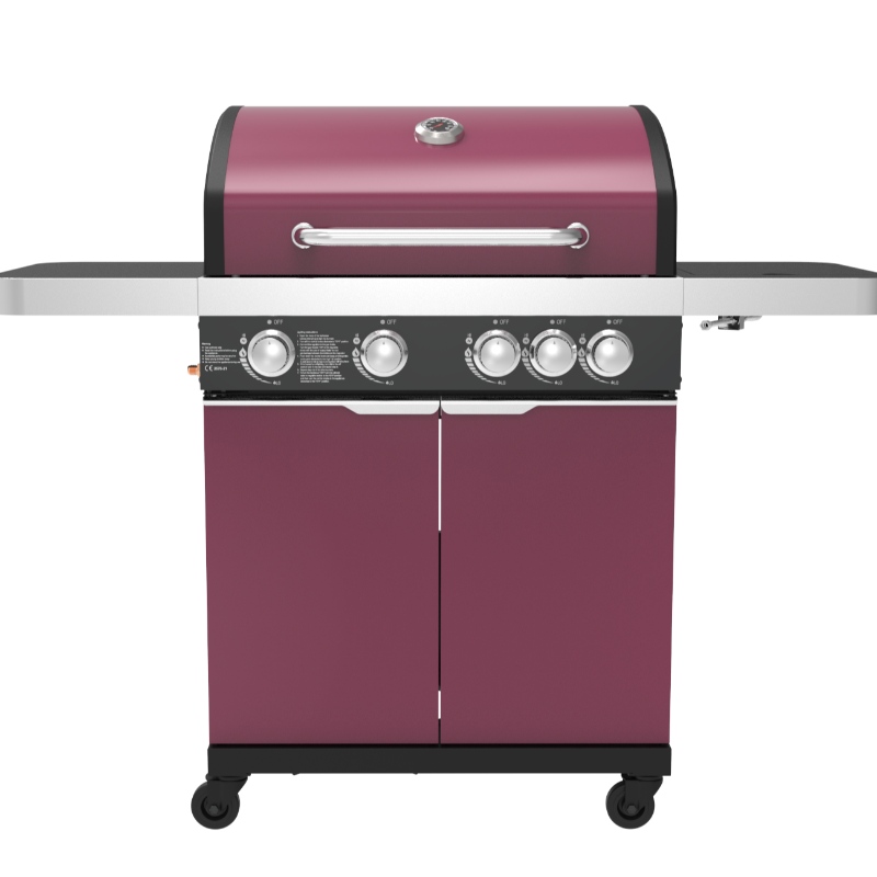 Hot sale Garden Gas BBQ OEM Gas and Charcoal BBQ Grill với những chiếc Cabinet Wheels Stainer Steel Gas