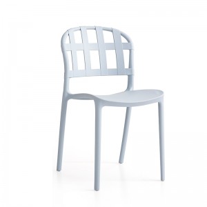 Ghếnhựa hiện đại không cố định tựa lưng cố địnhngoài trời phòng ănnhựa đơn giản