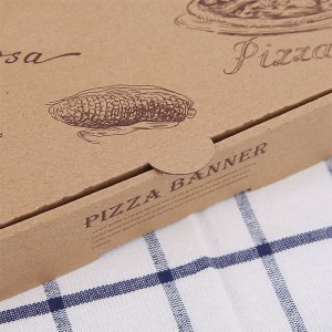 7/9/12 inch Hộp pizza hình chữnhật Trung Quốc, hộp tùy chỉnh phân hủy sinh học cho pizza