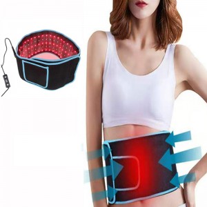 Thiết bị đai đèn đỏ LED mới cho cơ thể có thể đeo màu đỏ sâu 660nm và gần hồngngoại 850nm với bộ đếm thời gian cho cơ thể giảm đau vai, khớp vai, eo