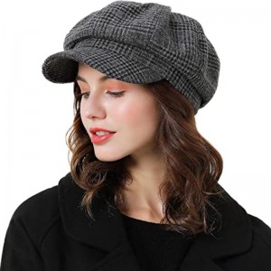Phụnữ Beret Newsboy Mat French Mũ cổ điển Mũ mùa đông mùa thu