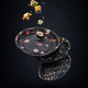 Tùy chỉnh hộp sushi tròn, hộp sushi có thể tái chế thân thiện với môi trường