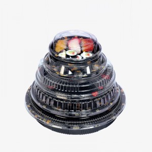 Tùy chỉnh hộp sushi tròn, hộp sushi có thể tái chế thân thiện với môi trường