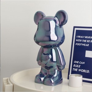 Gấu trái timnổ gốm mạ điện