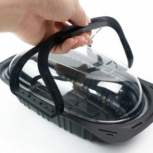 Khay thịt gà cút gànướng lấy đi hộp đựng