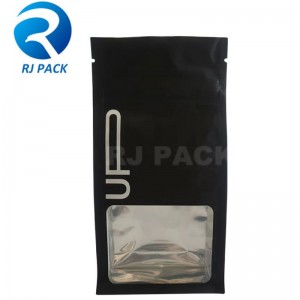 Túi đáy phẳng chống trẻ em với cửa sổ