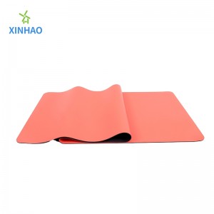 Pu cao su yoga mat bán buôn, hỗ trợ logo và hoa văn tùy chỉnh, độ dày 4mm/5mm bảo vệ môi trường cao su tựnhiên Mat có thể không bị trượt không mùi