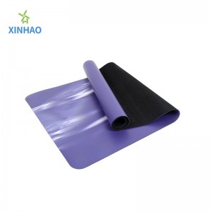Màu gradient tựnhiên PU Rubber Yoga Mat Bán buôn, Thảm tập thể thao và thể dục không thể thao về môi trường màu gradient màu sắc