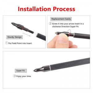 Elongarrow 150002 100grain Archery Arrowheads cho mũi tên carbon