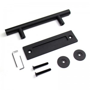 BH001 Black Round Door cửa kéo tay cầm cửa trượt, tay cầm cửa gỗ