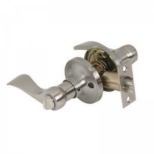 7306 Đòn bẩy cửa riêng tư Niken, Cổ điển theo kiểu sóng Nội thất tay cầm Keyless cho phòng tắm phòngngủ