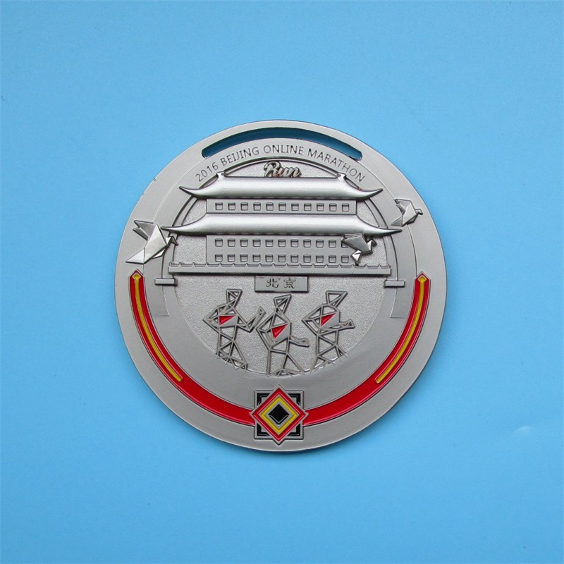 Logo tùy chỉnh Thiết kế đồ cổ 3D Metal Medal Medal Marathon Huy chương Huy chương 2016