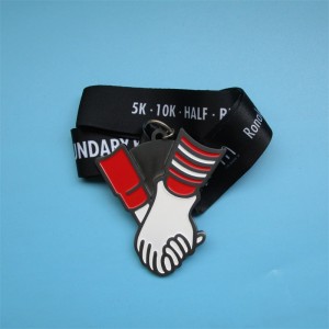 Huy chương ba môn phối hợp Huy chương hợp kim thể thao của riêng bạn với ruy băng