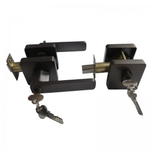 Đòn bẩy lối vào 78001 vuông với khóa combo có khóa xi lanh đôi (cho văn phòng và cửa trước), khóa cửa vào hạngnặng, 1 gói