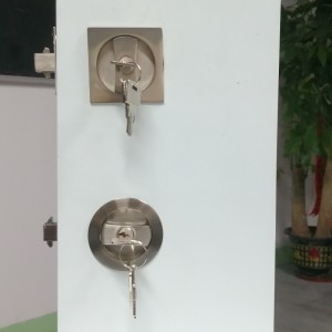 1601 Khóa bỏ túi vuông hiện đại, khóa cửa túi bạc với chìa khóa, khóa cửa trượt