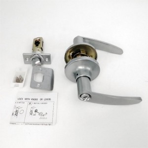 7302 Tay cầm cửa riêng tư với tấm chốt có thể tháo rời, tất cả các khóa khóa kim loại cho phòngngủ và phòng tắm