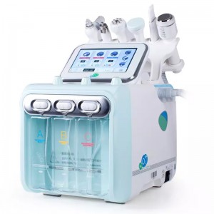 Hydrogen Oxygen FacialBeauty Machine 6 trong 1 H2O2 đa chứcnăng Bubble Bubbial Dụng cụ làm đẹpnghề làm trẻ làm trẻ hóa Thiết bị bong bóngnhỏ