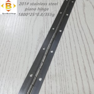 Kích thước tiêu chuẩn Bản lề dài 201#72 ‘1*1 bản lề piano bằng thép không gỉ