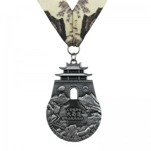 Thiết kế hoàn hảo cổ đại bằng đồng vàng Huy chương kim loại 4D Gold Bạc 4D