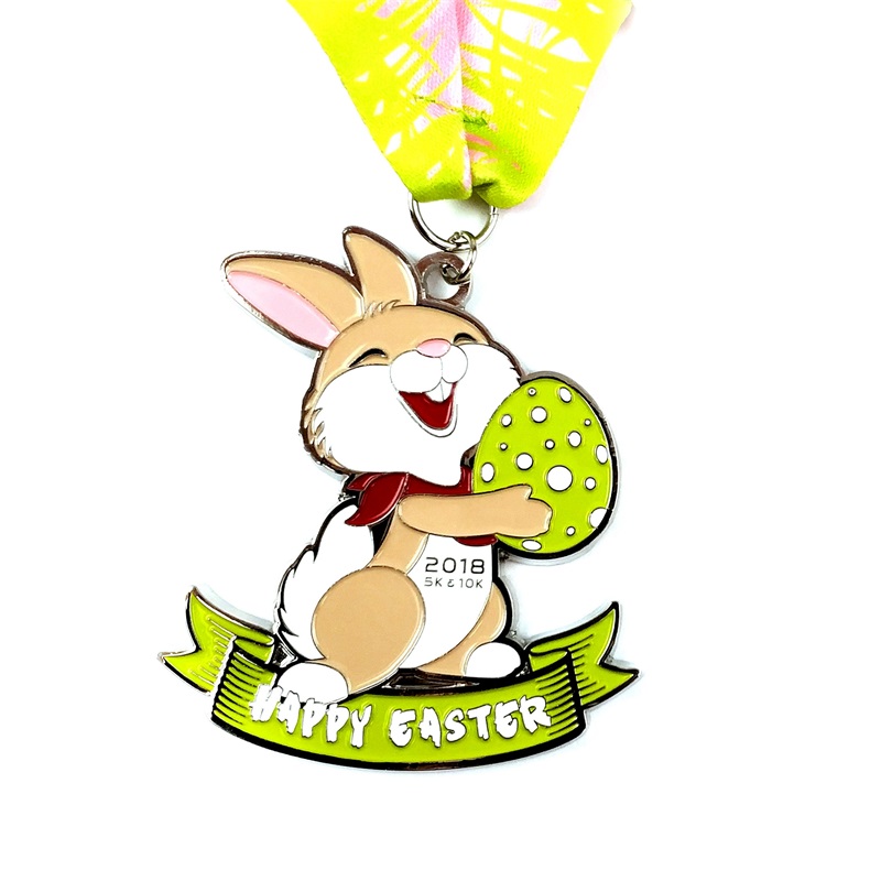 Quà tặng lễ hội Huy chương tùy chỉnh Bunny&Huy chương trứng Phục sinh