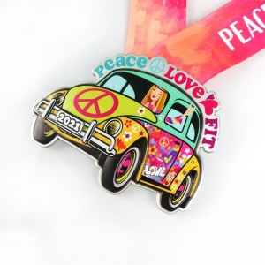 Gag Factory OEM Thiết kế độc quyền Huy chương kim loại với Huy chương tùy chỉnh Thể thao Metal Ribbon