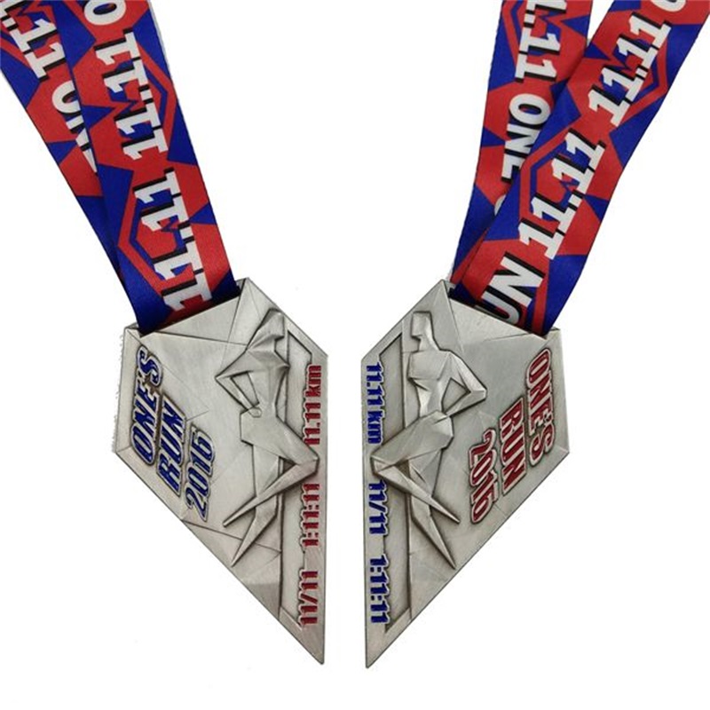 Gag thiết kế độc quyền đúc huy chương thể thao kim loại với Huy chương Ribbon Trail