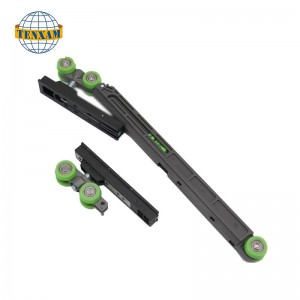 Thép không gỉ trượt con lăn treo bánh xe