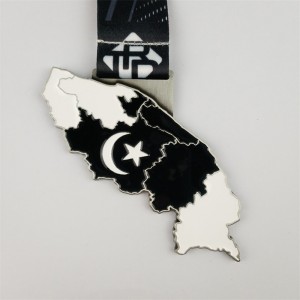 Giải thưởng danh dự lớn được cánhân hóa bằng kim loại Huy chương đua thể thao mạ vàng 3D bằng vàng