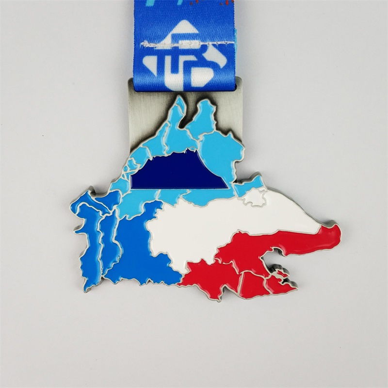 Huy chương kỷniệm Bản đồ đúc hợp kim kẽm cho các giải thưởng sự kiện của công ty thành phố