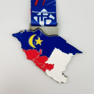 Huy chương kim loại men mềm đầy màu sắc