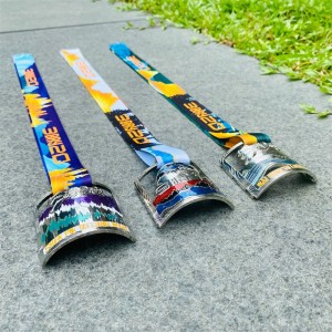 Tùy chỉnh Cắt ra kim loại khắc Huy chương Thể thao Thể thao Thể thao Thể thao 3D Giải thưởng Kim loại 3D Huy chương in