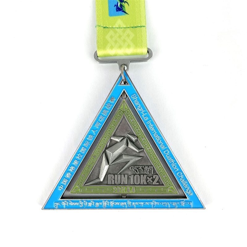 GAG Custom Metal Engraved Cool Sport Medal Medal Triathlon Huy chương 3D Kéo kéo marathon Huy chương