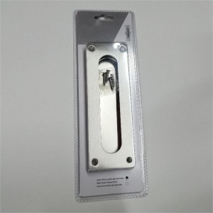 7,09 inchngón tay lõm Flush kéo cho cửa tủ quần áo, tay cầm cửa chuồng trượt, cửa thép không gỉ chải hình chữnhật kéo phần cứng