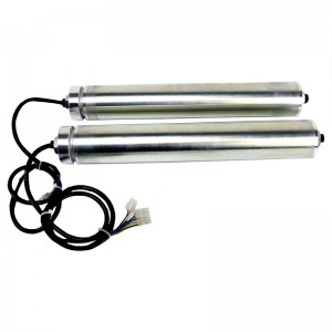 Thẳng 76/82 Con lăn điện DC không chuẩn, động cơ tích hợp, băng chuyền bằng thép không gỉ tùy chỉnh, bánh xe đồng bộ