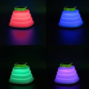 LED cắm trại ánh sáng mặt trời có thể sạc lại đèn lồng tiết kiệmnăng lượng mặt trời mềm LED Bong bóng LED LED