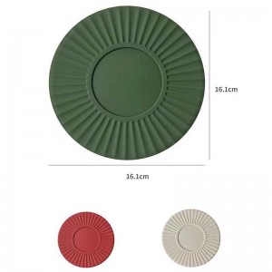 Silicone tròn không trượt thảm Silicone Coffice Office Coffee Party Bữa tiệc BPA Miễn phí Silicone Coasters