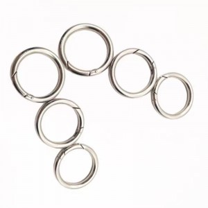 Trình kích hoạt O-Ring có thể mở Snap Carabiner Spring Ring Round Ring Wallet Keychain Keychain