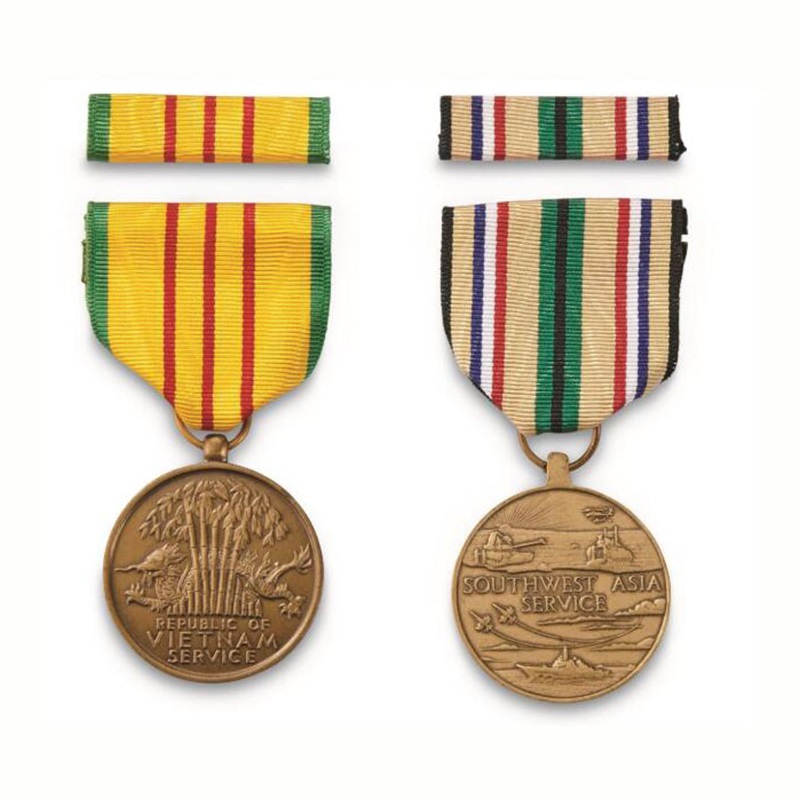 GAG bán buôn giải thưởng tùy chỉnh cạnh tranh huy chương Huân chương Danh dự Quân sự Hoa Kỳ với Stripe Short Ribbon Bar
