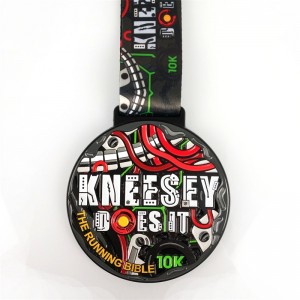 Huy chương giải thưởng logo tùy chỉnhnhà máy Gag Factory với Ribbon Gold Bạc bằng đồng danh dự Chạy chạy marathon Metal Metal Huy chương thể thao