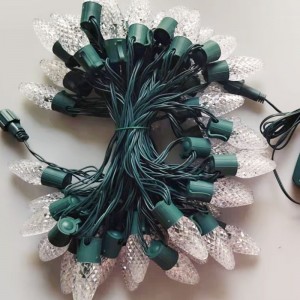 C9 Strawberry Đèn Giáng sinh đặt dây đèn Giáng sinh đầy màu sắc không thấmnướcngoài trời