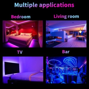 12V Điều khiển thông minh Trang trí trongnhà Chống Waterproof SMD 5050 LED LED Đèn dải RGB