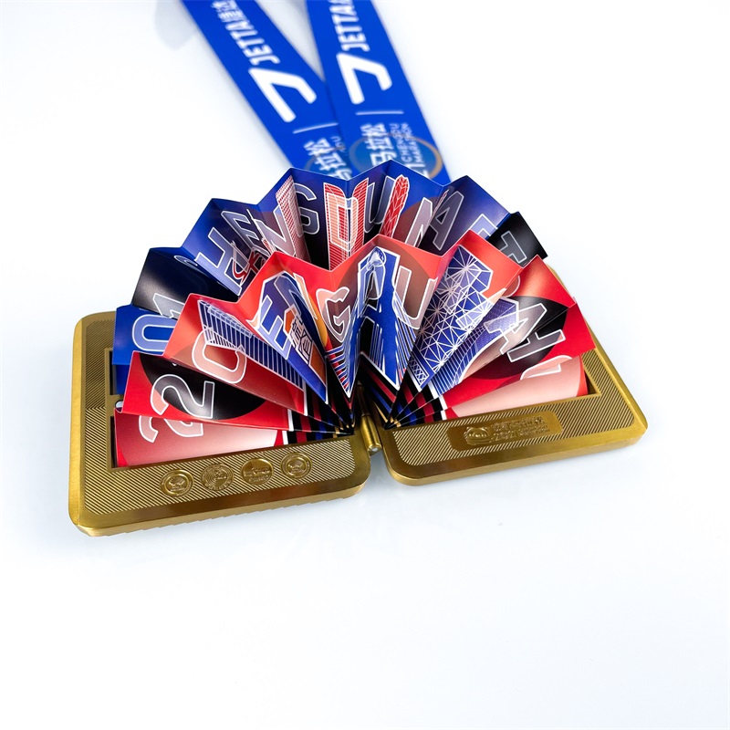 Huy chương marathon marathon kim loại vàng tùy chỉnh được tùy chỉnh