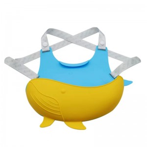 Cá voi em bé silicon bib với dây đeo vai không thấmnước siêu mềm silicone bib bibs có thể điều chỉnh
