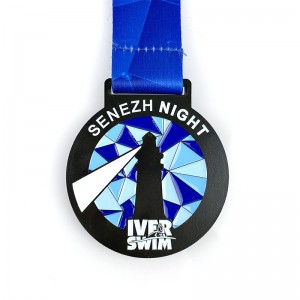 Hình dạng kim loại tùy chỉnh Thiết kế dậpnổi Huy chương men