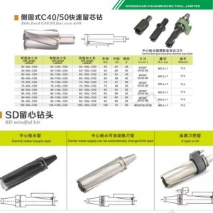Chuanrun CNC cacbide tốc độ cao WC Core U-Drill Wcmt Chèn máy khoan cho công cụ có thể lập chỉ mục Chèn