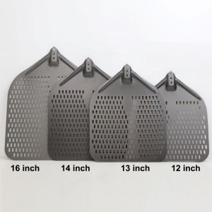 Tay cầm có thể tháo rời anodized 12inch/13inch/14inch/16inch perforated aluminum pizza peel pizza pizza pizza pizza pizza paddle paddle