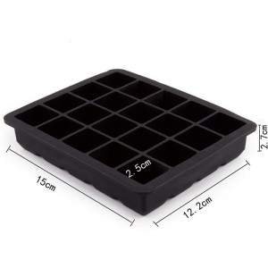 20 Khay băng khối Khay đá Silicone Ice Cube Mũi thức ăn Lớp Silicone Ice Khay