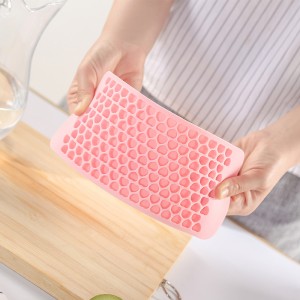 Khay đá mini silicone, 150 miếng hình trái tim bịnghiềnnát khuôn đá dễ dàng giải phóng các khối đánhỏ để làm mát các loại cocktail whisky, thiết bịnhà bếp có thể xếp chồng lênnhau