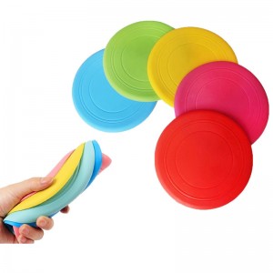 Dog Flying Disc Silicone Puppy Flyer Toy đồ chơi mềm Chó trôinổi đĩa Chuẩn bị phản ứng không thể phá hủy